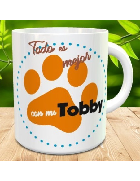 Taza todo es mejor con mi perro