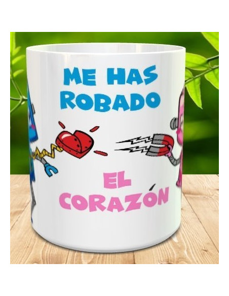 Taza enamorados: me has robado el corazón