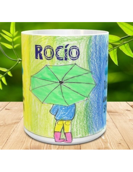 Taza algunas personas pueden sentir la lluvia