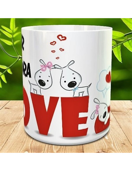 Taza LOVE perritos