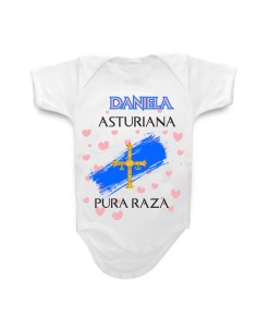 Body de bebé personalizado Asturias (manga corta)