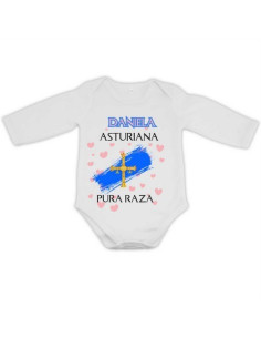 Body de bebé personalizado Asturias (manga larga)