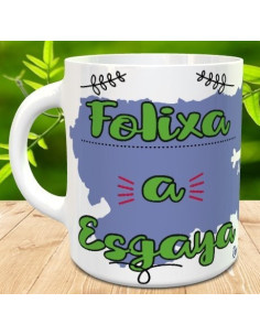 Taza recuerdo de Asturias