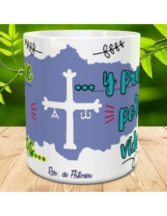 Taza recuerdo de Asturias 2