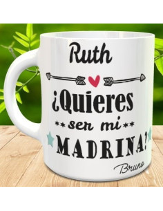 Taza quieres ser mi madrina