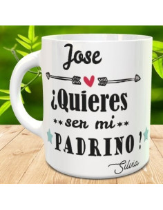 Taza quieres ser mi padrino