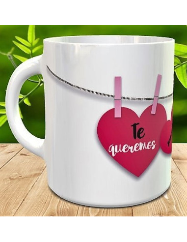 Taza papa te queremos mucho