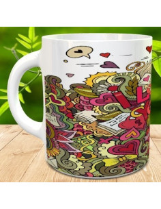 Taza love you multicolor