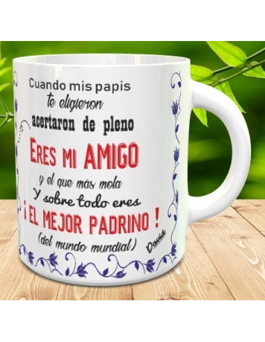 Taza padrino eres genial