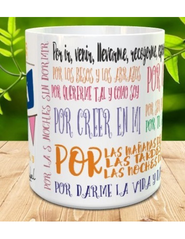 Taza gracias mamá