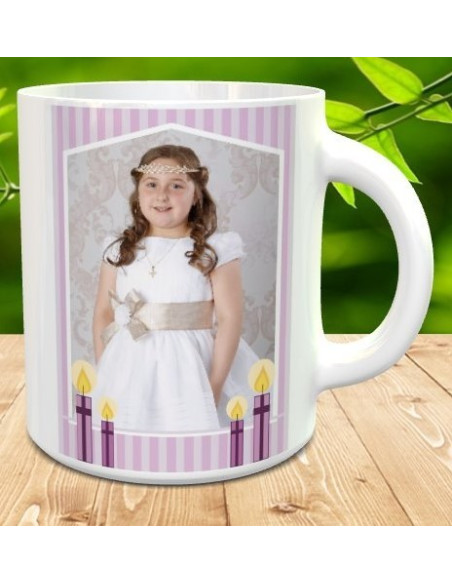 Taza primera comunión con foto