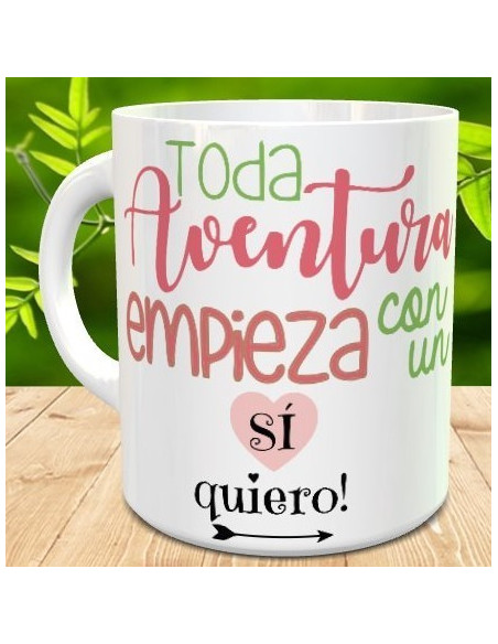 Pack tazas boda (toda aventura empieza...)