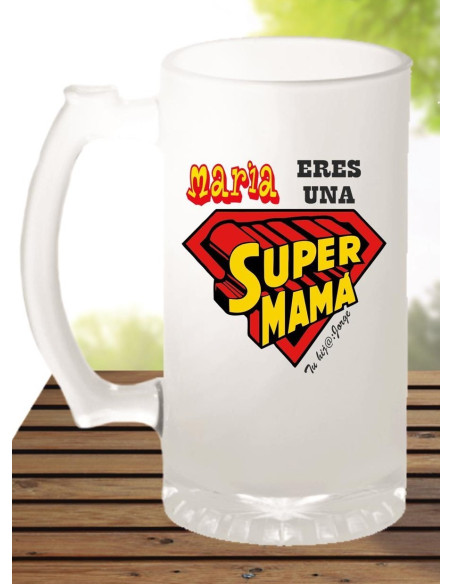 Jarra cerveza SUPER MAMA