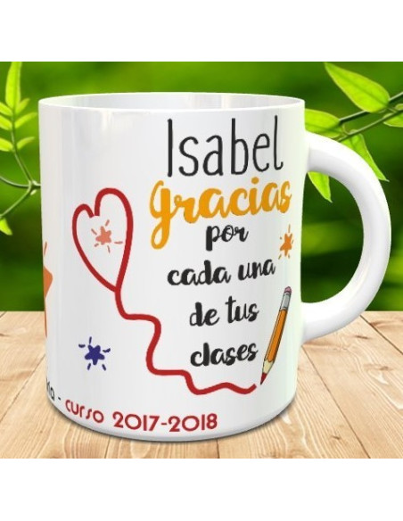 Taza gracias profe por cada una de tus clases