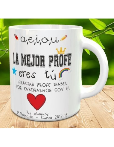 Taza gracias profe