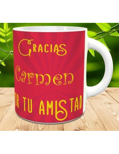 Taza gracias por tu amistad