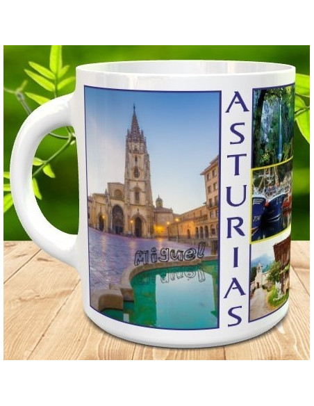 Taza Asturias personalizada