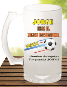 Jarra cerveza regalo entrenador