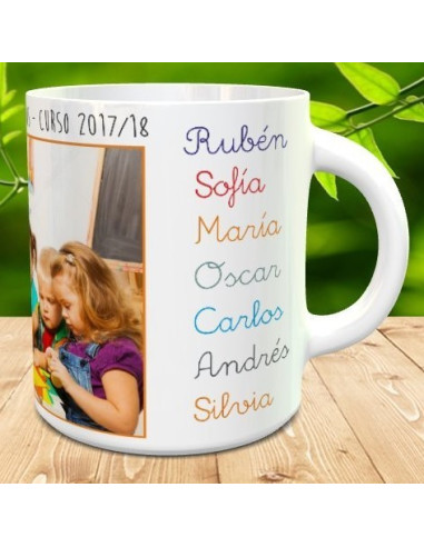 Taza profe gracias por enseñarnos
