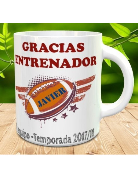 Taza regalo entrenador de RUGBY