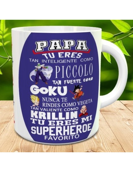 Taza papa super heroes