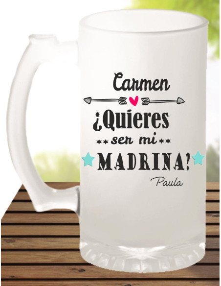 Jarra quieres ser mi madrina ?