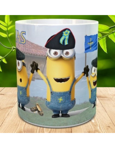 Taza minions asturianos
