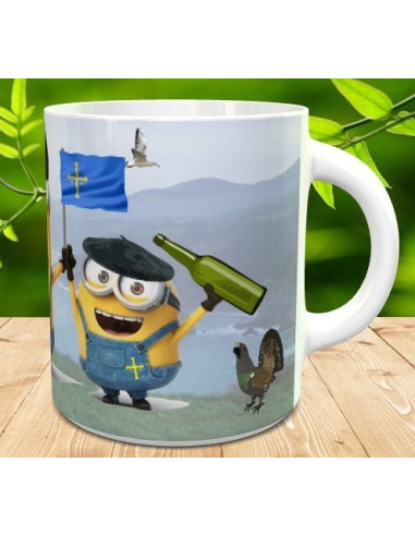 Taza minions asturianos