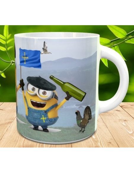 Taza minions asturianos