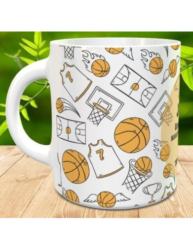 Taza de baloncesto personalizada, ideas de regalos de baloncesto