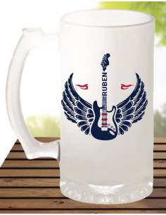 Jarra cerveza guitarra 2