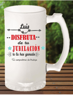 Jarra cerveza jubilación