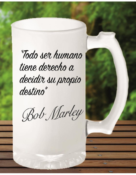 Jarra cerveza Bob Marley