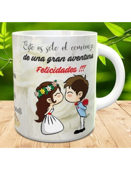 Taza regalo novios (boda)