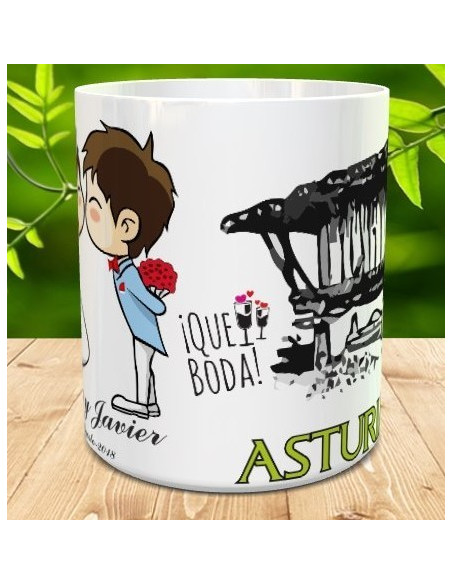 Taza regalo novios (boda)