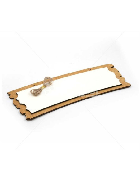 Placa con nombre para habitación