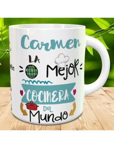 Taza regalo mejor cocinera