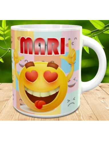 Taza Emoji con nombre