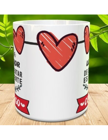 Taza enamorados (lo mejor de despertar...)