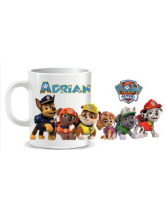 Taza patrulla canina (con nombre)