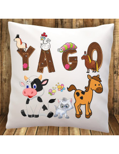 Cojín infantil para el cole (personalizado)
