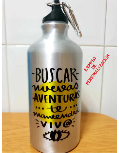 Cantimplora de aluminio con tapón de rosca 2