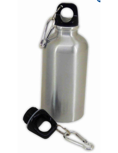 Cantimplora de aluminio con tapón de rosca