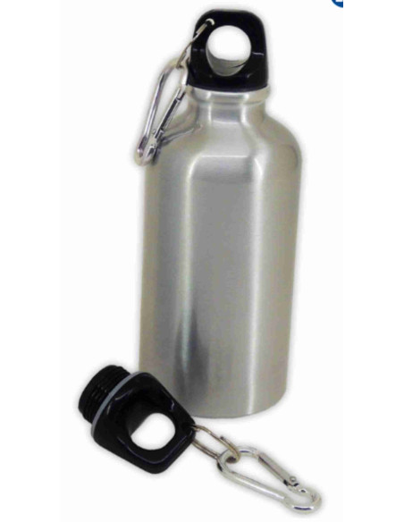 Cantimplora de aluminio con tapón de rosca