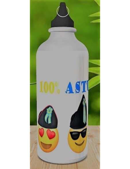 Cantimplora de aluminio con tapón de rosca