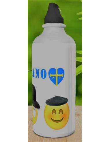 Cantimplora de aluminio con tapón de rosca