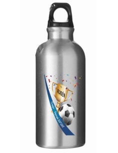 Cantimplora de aluminio con 2 tapones 2