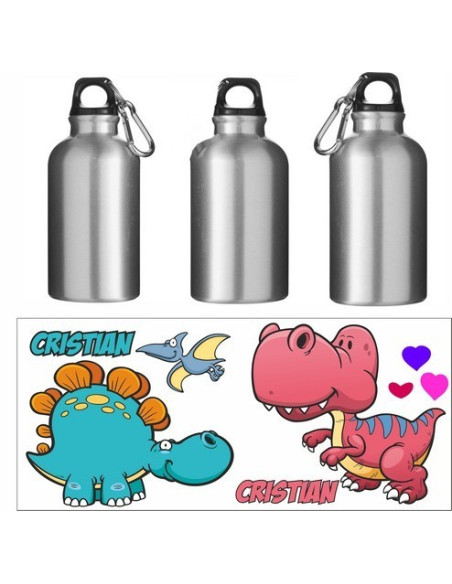 Cantimplora personalizada dinosaurios