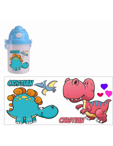 Cantimplora de plástico DINOSAURIOS