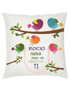 Cojín Nunca dejes de creer en tí